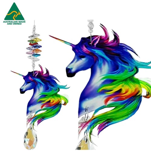 Rainbow unicorn crystal