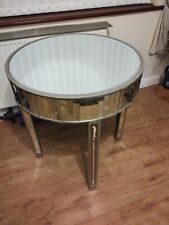 occasional mirrored Hall / Living Room table 81cm Tall 75cm Diameter  