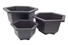 Plastic bonsai hexagonal - plastic,