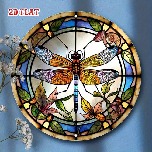 Dragonfly metal plaque - dragonfly,