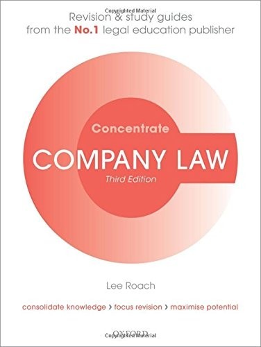 Company law concentrate - company,