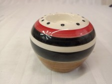 South African Candle Holder, Hand Painted