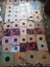 50 Vintage  mixed artists 78 rpm Records different genres with sleeves 1930-60's