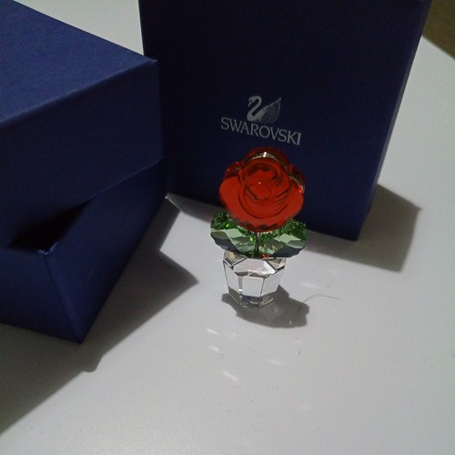 Swarovski small red rose - swarovski,