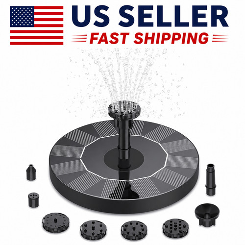 Solar bird bath - solar, pump