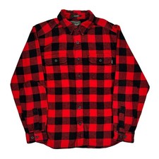 Oxbow Bend Woolrich Checked Flannel Shirt - Large Black Cotton