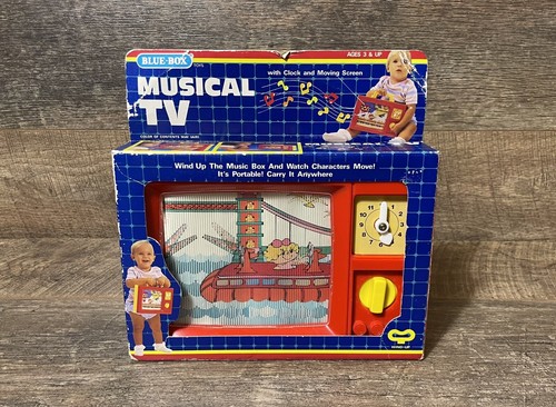 Vintage blue box musical - vintage,