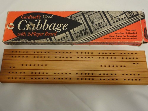 Cribbage board cardinal - cribbage, wood