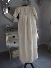 antique early Victorian christening gown silk Museum Boxed