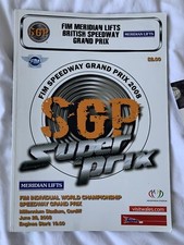 FIM Speedway Grand Prix 2008 Programme And X 4 USED Tickets Cardiff COLLECTOR