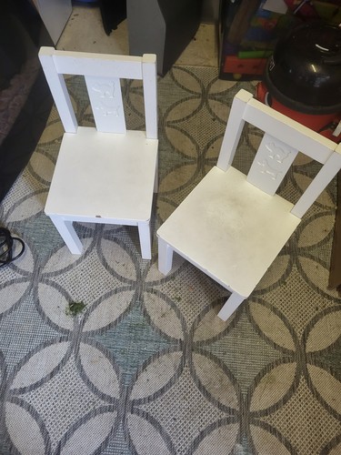 Ikea kritter chairs - chairs, white