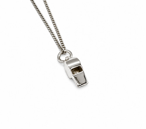 Sterling silver sport whistle - sterling,