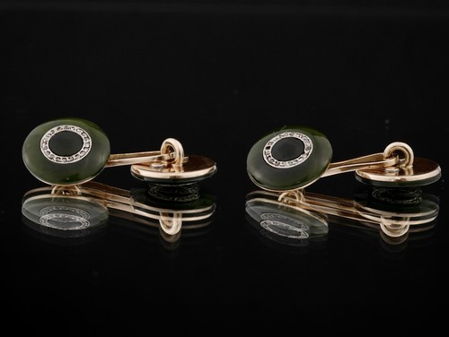 Pair 9ct yellow gold - pair,