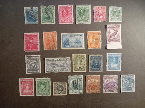 Newfoundland stamps x23 inc - stamps,