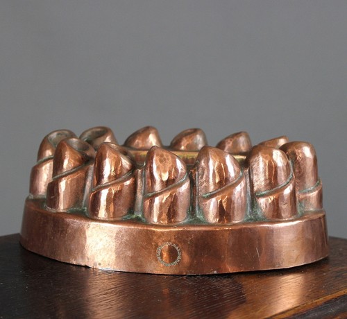 Victorian copper jelly mould - jelly,