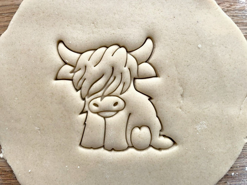Highland cow body cookie - highland,