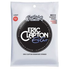 MARTIN MEC12 ACOUSTIC GUITAR STRINGS ERIC CLAPTONS CHOICE PHOS BRNZE LIGHT 12-54