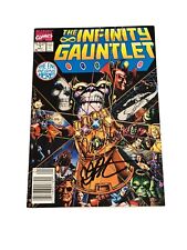 The Infinity Gauntlet #1 Marvel Comics 1991 Dual Signed Rubinstien & Starlin VF+