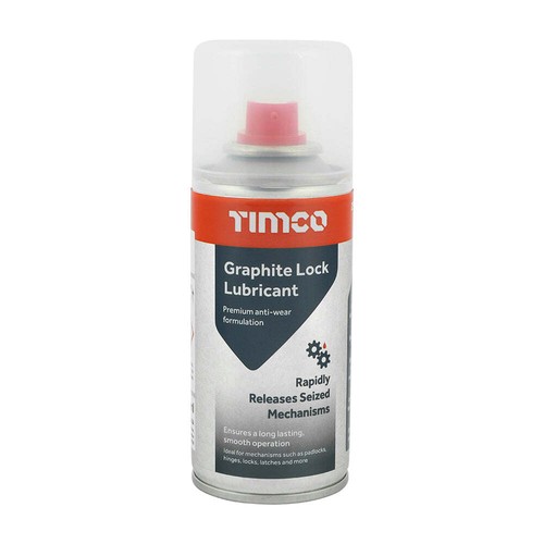 Graphite spray lock lubricant - lock,