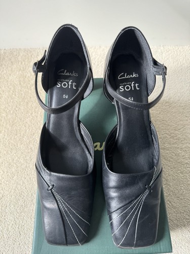 Clarks shoes black leather - shoes,