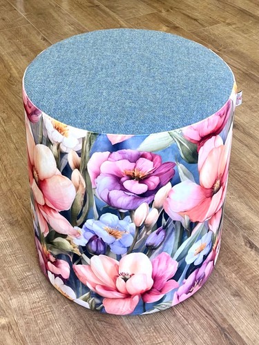Floral velvet and light - floral, blue