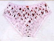 Pretty Silky Satin Ruffle Frilly Knickers Sissy CD TV Panties Underwear L 12-14 