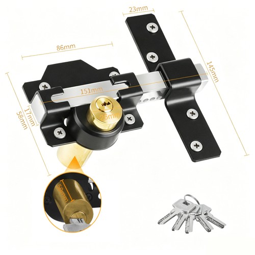 70mm double long throw gate - long,