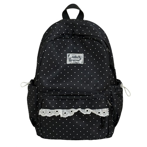Polka dot backpack women nylon - polka,