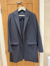 APC Virgin Wool Cashmere Blend Overcoat Navy Men’s M