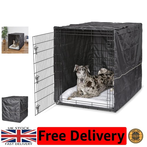 Xxl black dog crate - black,