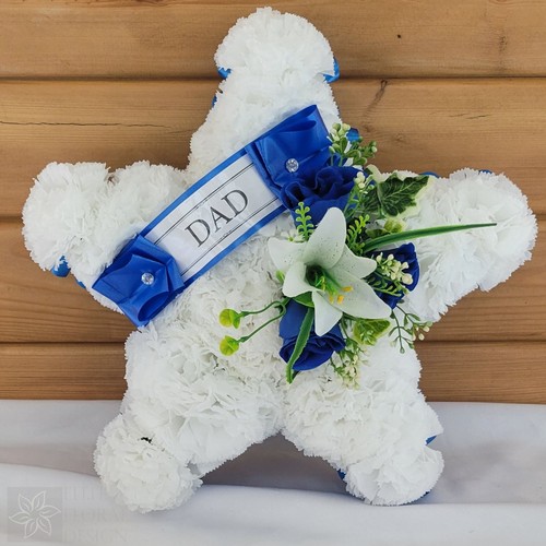 Star funeral flowers - star,