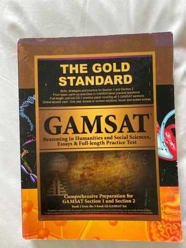Gamsat gold standard - standard, books