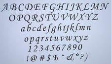 metal letters and number 0-9