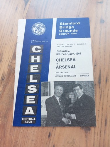 1965 chelsea arsenal - chelsea,