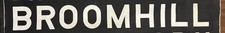 1969 Bristol area Bus blind destination - Broomhill