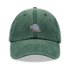 Rat Baseball Cap Vintage Washed Unisex Dad Hat Animal Cute Funny Joke Gift Mum