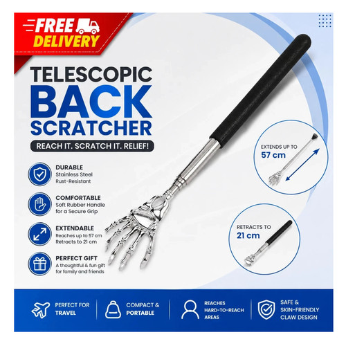 Extendable back scratcher - extendable,