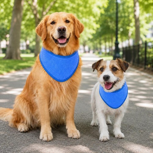 Dog cooling bandana adjustable - dog,