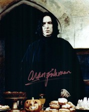 Alan Rickman signed 8x10
