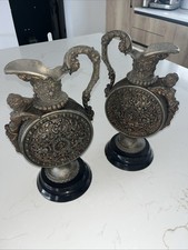 Pair Antique Victorian Heavy