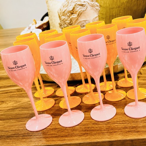 12x mixed orange pink veuve - &,