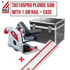 Holzmann Plunge Saw with 1.5m Rail TAS165PRO 1.4kw 54mm depth of cut 230v