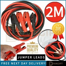 2M HEAVY DUTY JUMP LEADS 1000AMP CAR VAN BATTERY STARTER BOOSTER CABLES JUMPER