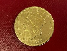 1864 GOLD US $ 20 DOUBLE EAGLE FILM PROP COIN  AMERICAN CIVIL WAR - FILM SAHARA 