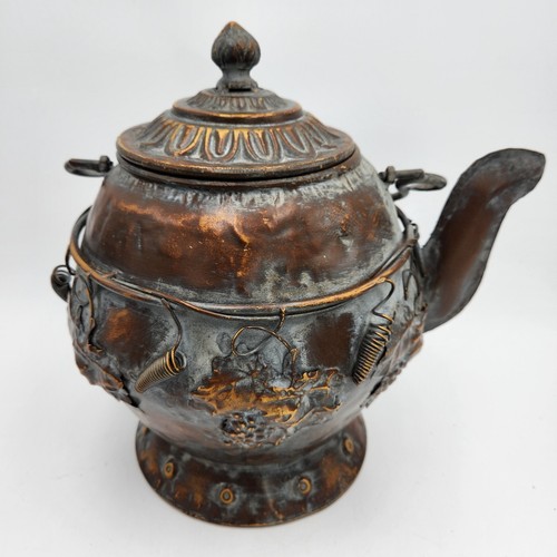 Large inch metal teapot - 12,