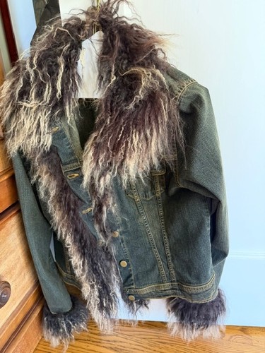Women jean jacket - jacket, with