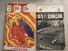 IOM TT Races Official 1970  TT  Program with scorecard & map
