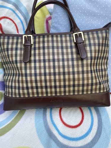 Aquascutum check hold all - aquascutum, bag