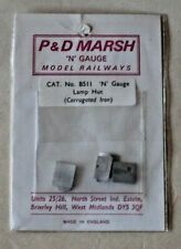 N Gauge Metal Kit - Lamp Hut (Corrugated Iron)(B511)