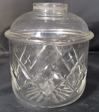 NOS clear cut glass drop in